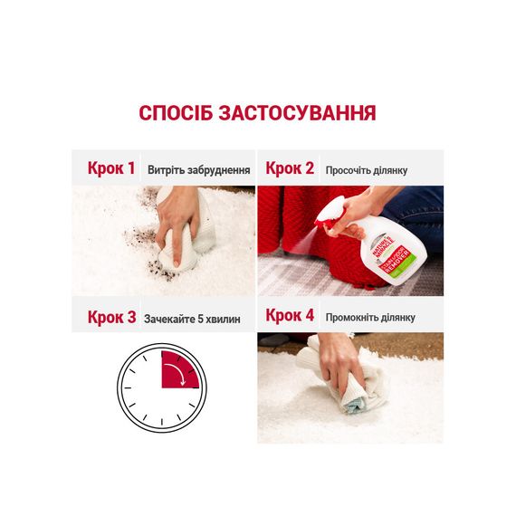 Засіб 8in1 Nature_s Miracle Dog Stain and Odor Remover Spray для усунення плям та запахів від собак 709 мл | Зображення 4