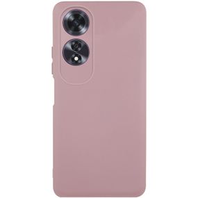 Чехол TPU GETMAN Liquid Silk Full Camera для Oppo A60 4G Розовый / Pink Sand