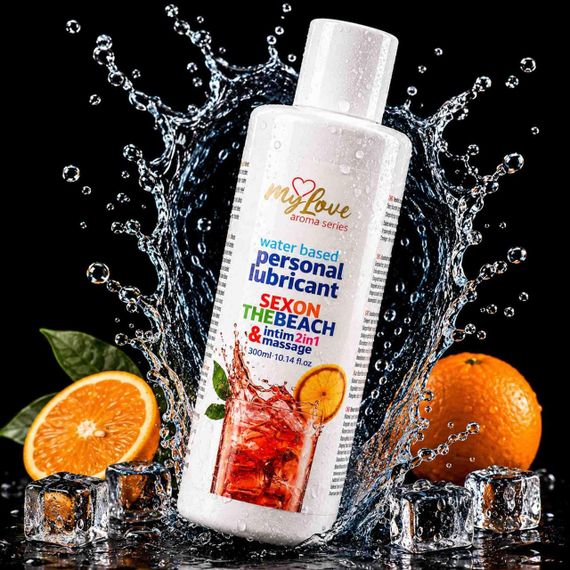 2в1 лубрикант та масажний гель - MyLove Aroma Series Intim&Massage Sex On The Beach, 300 мл Sex Aura | Зображення 1