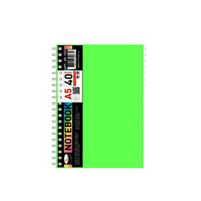 Блокнот А5 АП-1503(Green) 40 аркушів, пружина збоку