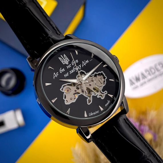 Чоловічий годинник Awarder 022-3D Де би не був All Black Automatic | Зображення 1