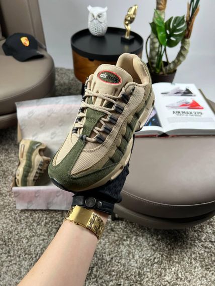 Кросівки  N1k2 M Air Max 95 PRM Beige Khaki весна / літо / осінь A3592 | Зображення 6