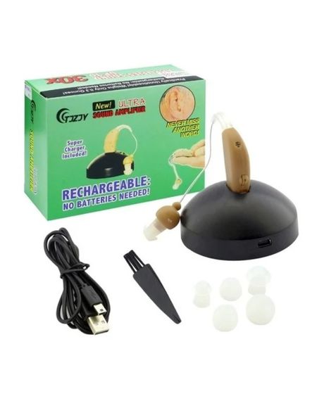 Слуховой аппарат Rechargeable Sound Amplifier TJZJY JZ-1088F с зарядным устройством заушный | Зображення 6