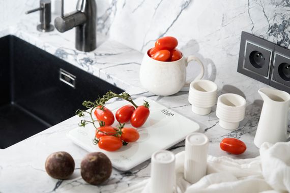 Ваги кухонні Adler AD 3177 white електронні/ 10кг/ г; мл, унція/ USB type C/ автовимкнення/ скло | Зображення 2