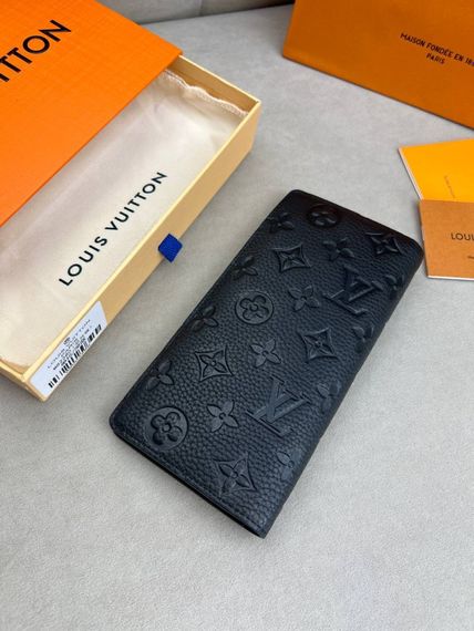 Гаманець чорний Louis Vuitton Brazza Monogram k420 | Зображення 3