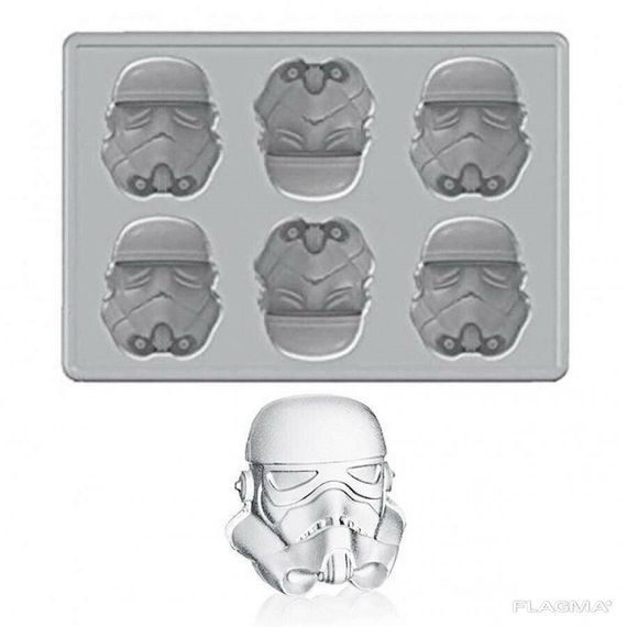 Силиконовая 3D форма для льда Star Wars Шлем Штурмовика