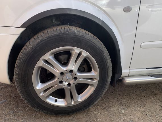 Накладки на арки (4 шт, чорні) для Mercedes Vito W639 2004-2015рр | Зображення 2