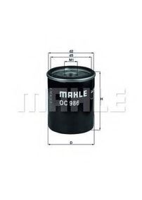 Фільтр оливи MAHLE ORIGINAL OC986 на FIAT PANDA (169)