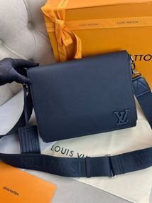 Сумка чоловіча мессенджер Louis Vuitton Takeoff Blue c878