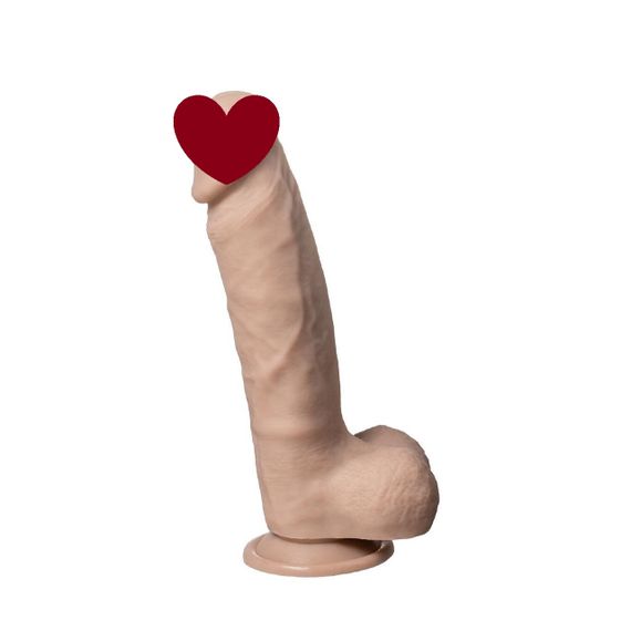 Фалоімітатор SilexD Tomas Real Skin Flesh (9in MODEL 1), суперсофт-силікон+Silexpan, діаметр 4,9 см Sex Aura