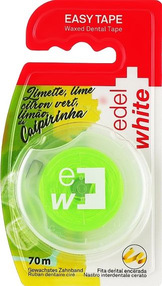 Вощена зубна стрічка-флос Edel+White, лимонад, (70 м)