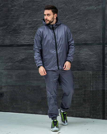 Костюм плащевка графит S XL