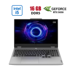 Игровой ноутбук Lenovo LOQ 15IRX10 / 15.6" (1920x1080) IPS / Intel Core i5-13450HX (10 (16) ядер по 2.4 - 4.6 GHz) / 12 GB DDR5 / 512 GB SSD / nVidia GeForce RTX 5050, 8 GB GDDR7, 128-bit / WebCam б/у