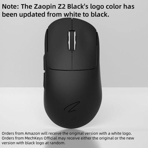 Бездротова миша Zaopin Z2 4K, ігрова бездротова миша з трирежимним Bluetooth/ 2,4 ГГц/ USB-C Чорна | Зображення 4