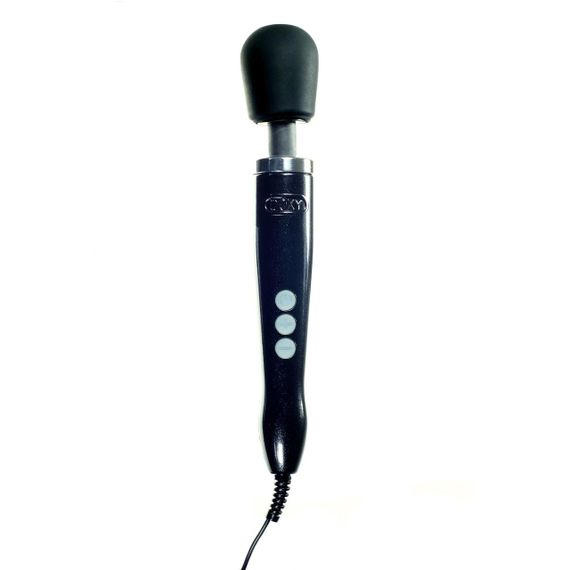 Вібромасажер DOXY Die Cast Black, дуже потужний, живлення 220В, металевий корпус Sex Aura