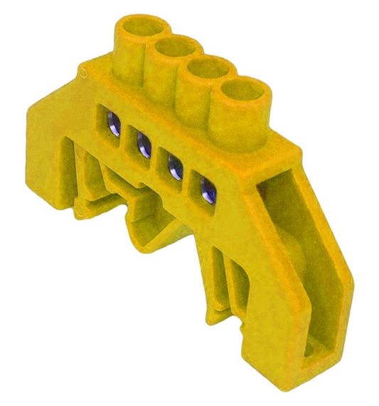 Універсальна Шина ізольована «N» на DIN-рейку ШЛУ6х9-4 жовтий Ny95503142