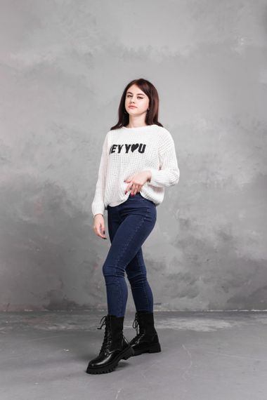 Ботинки женские Fashion Horseshoe 3368 39 размер 25 см Черный | Зображення 9
