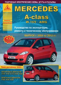 Mercedes A-klasse (W169). Посібник з ремонту й експлуатації. Книга