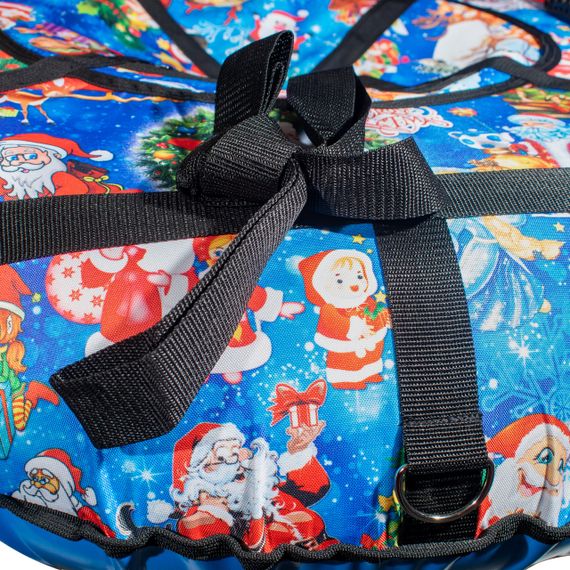 Тюбінг для катання 100 см "Новий рік" (Оксфорд, ПВХ) ватрушка надувна | Зображення 4