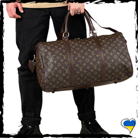 Сумка брендовая дорожная Louis Vuitton. Сумка Луи Виттон. Багажная, спортивная сумка LV, ЛВ