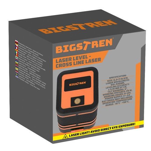 Електронний лазерний рівень із зеленим хрестоподібним променем і чохлом | Зображення 1