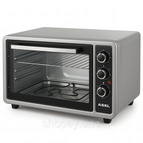 Духовка духовой шкаф ASEL AF-40-23 1300 Вт 40 л, Электрическая машина для выпечки DP-80