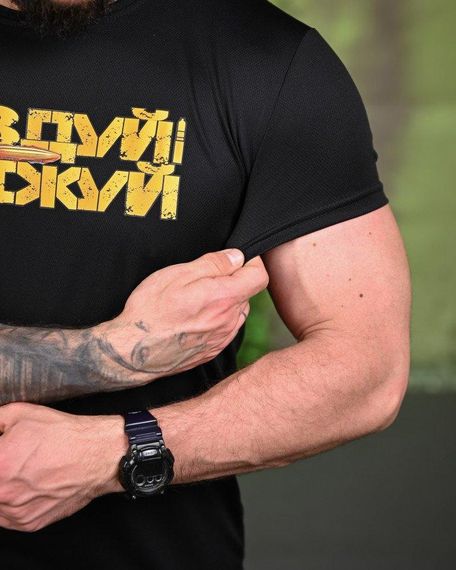 Тактическая потоотводящая футболка Двіжуй black ПП7716 | Зображення 3