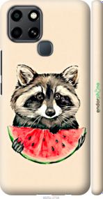 Чохол на Infinix Smart 6 Єнотик з кавуном "4605m-2758-2448"