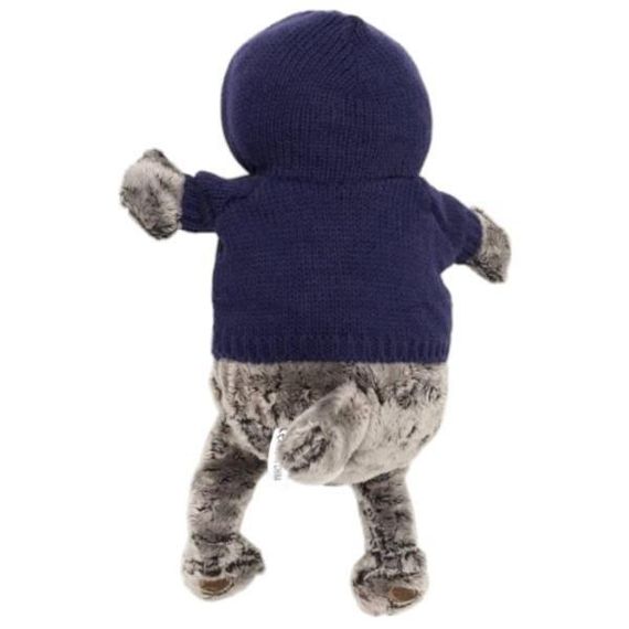 Игрушка мягкая Кот Басик в свитере 30см В темно-синем