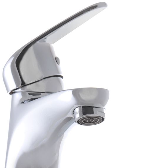 Смеситель для умывальника Haiba Magic 001 с синей ручкой (HB0662) | Зображення 1