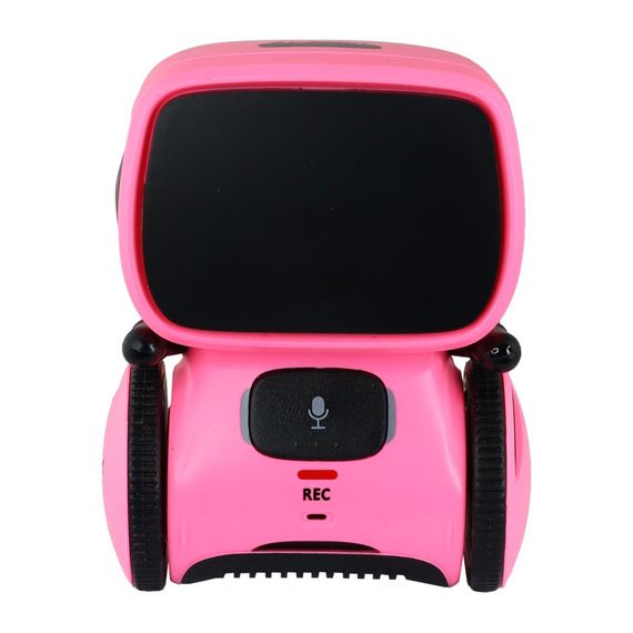 Детская игрушка "Интерактивный робот" AT001-04-UKR розовый, с голосовым управлением