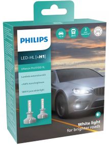 Комплект автоламп Philips LED H1 11258U51 12/24V Ultinon Pro5100 +160% Х2
