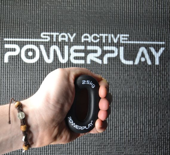 Еспандер кистьовий силіконовий PowerPlay PP-4324 Hand Grip Ring Hard 25 кг. Чорний | Зображення 6