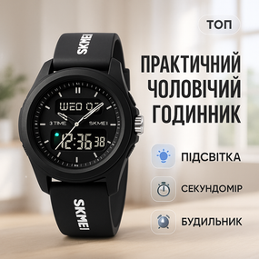 Мужские водонепроницаемые спортивные наручные часы skmei SKMEI 2199BK, Часы для туризма YV-35