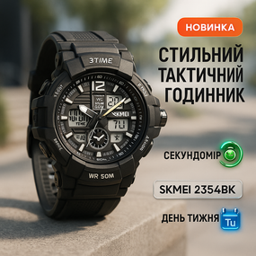 Годинник спортивний скмей, Військовий годинник для ВСУ Спортивний чоловічий зручний PL-48