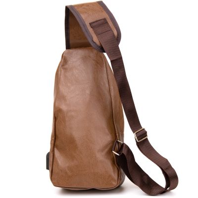 Сумка Vintage Кросс боди с эмблемой из кожзама Рыжая (20570) | Зображення 1