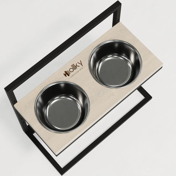 Миски на регулируемой подставке для больших собак Hollky Flex L (2 × 1.8 л) FL-502850-BLWH | Зображення 5