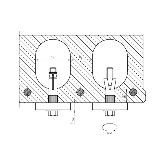 Анкер для пустотних плит перекриття W-HD M10x40мм 53мм | Зображення 1