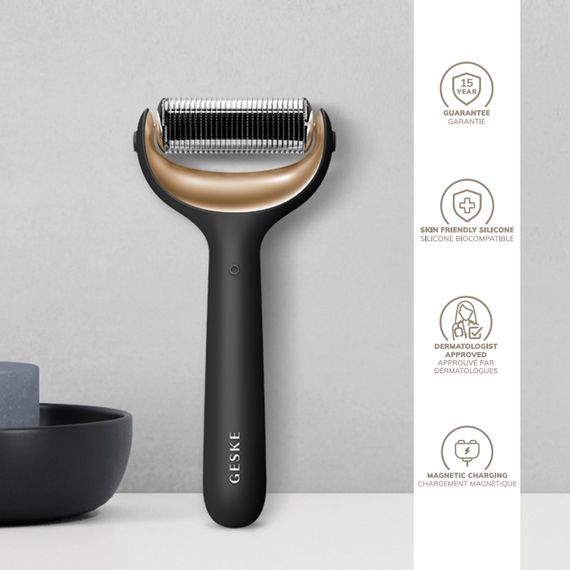 Електронний ролер для обличчя та тіла з мікроголками GESKE MicroNeedle Face&Body Roller 8в1 gray | Зображення 2