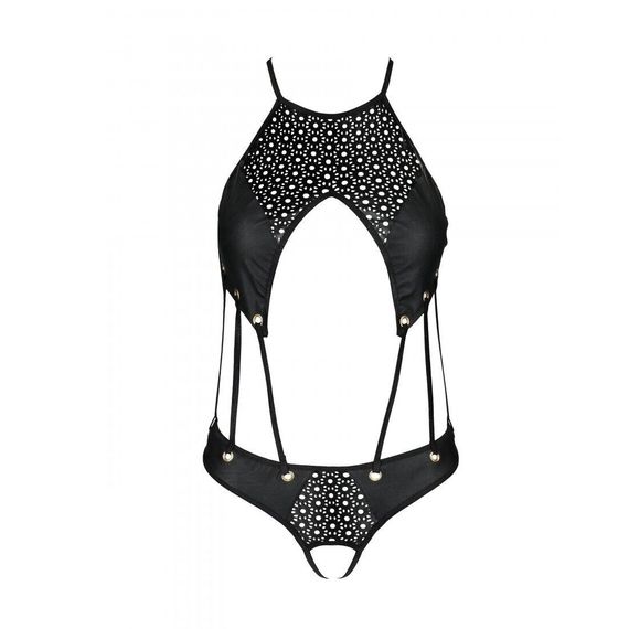 Розпродаж!!! Боді з екошкіри з ремінцями та перфорацією Tamaris Body black L/XL — Passion | Зображення 2