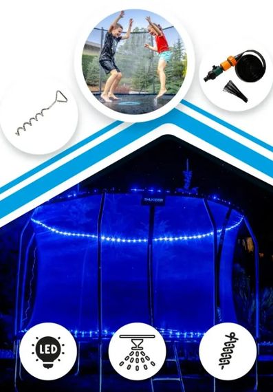 Батут із внутрішньою сіткою THUNDER Inside Elite 8FT 244 см Black | Зображення 7