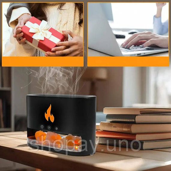 Настольный мини-увлажнитель воздуха для дома Docsal Flame 3 в 1, Умный увлажнитель воздуха с подсветкой OB-13 | Зображення 5