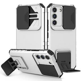 Чохол Kickstand із захистом камери для Samsung Galaxy S21 FE колір Білий