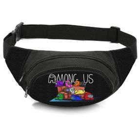 Сумка-бананка дитяча з принтом Among Us поясна сумка для хлопчика (4456)