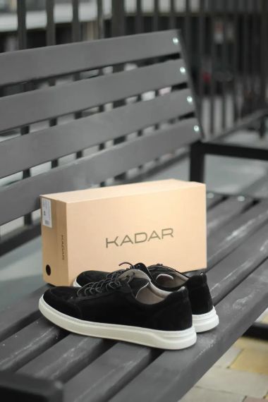 Чоловічі кеди замш чорний від Kadar 44 розмір | Зображення 7