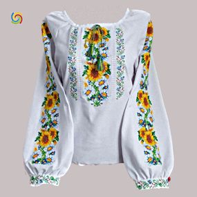 Рубашка Украинская вышиванка 285911 цвет белый размер XL/3XL