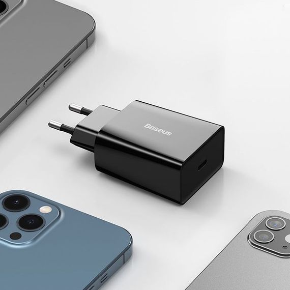 МЗП Baseus Speed Mini Quick Charger 20W (1USB-C) (CCFS-S) Чорний | Зображення 5