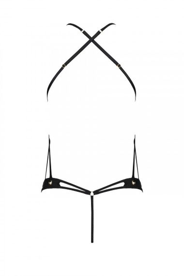 Розпродаж!!! Боді з екошкіри з ремінцями та перфорацією Tamaris Body black L/XL — Passion sexstyle | Зображення 3