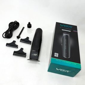 Машинка для стрижки VGR V-229 беспроводная с комплектом насадок, HD-698 окантовочная машинка