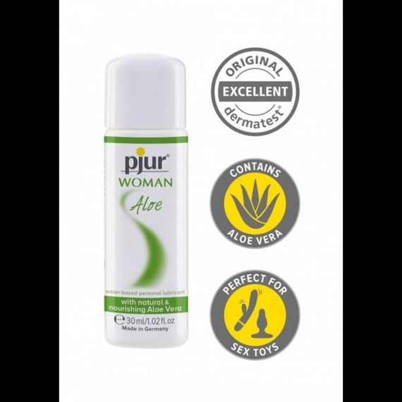 Лубрикант жіночий з екстрактом алое Pjur Woman Aloe, 100 мл | Зображення 1
